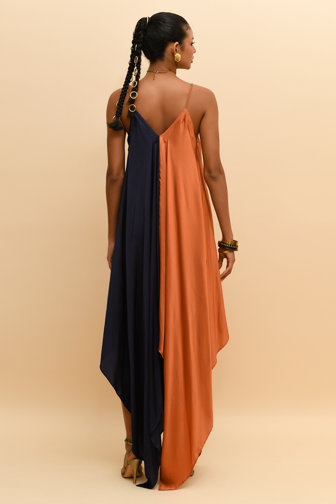 Two Tone Asymmetrical Dress