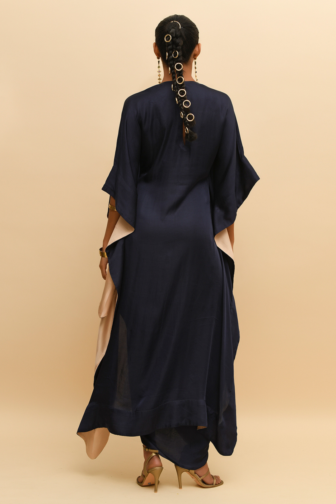 MIDNIGHT BLUE KAFTAN TOP