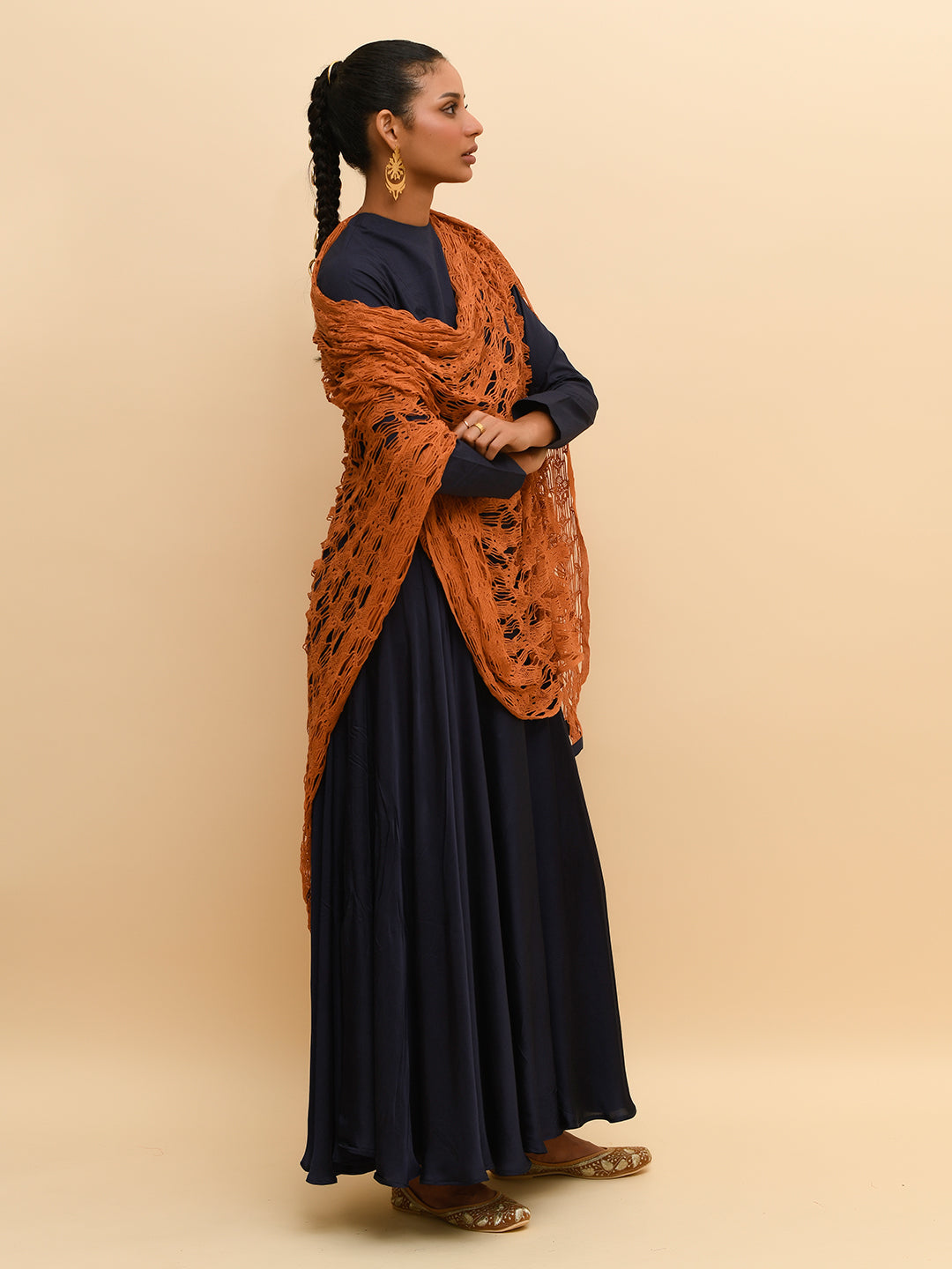 MIDNIGHT BLUE ANARKALI